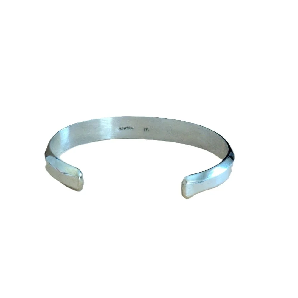 Native American Gaspeite Inlay Cuff‎ Bracelet Navajo Jewelry Size 6.5in**